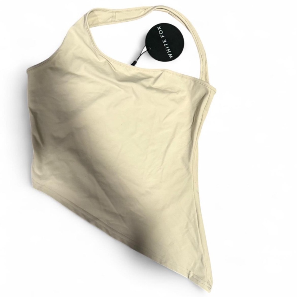 White Fox Boutique Cream Tank Top